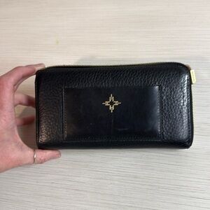 India Hicks wallet black full zip